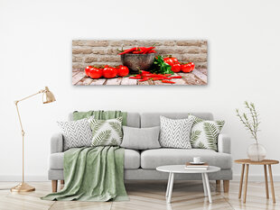 Kuva - Red Vegetables (1 Part) Brick Narrow hinta ja tiedot | Taulut | hobbyhall.fi