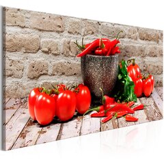 Kuva - Red Vegetables (1 Part) Brick Narrow hinta ja tiedot | Taulut | hobbyhall.fi