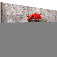 Kuva - Red Vegetables (1 Part) Concrete Narrow hinta ja tiedot | Taulut | hobbyhall.fi