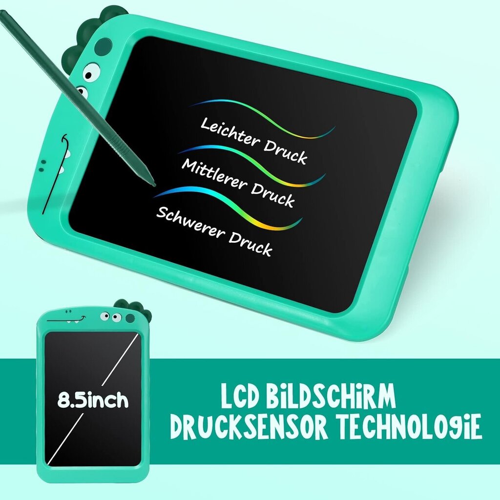 LCD-kirjoitustaulu lasten lelut 2 3 4 5 6-vuotiaista Nuoret tytöt, 8,5 tuuman näyttö LCD-piirustustaulu Dinosaurukset, joulun syntymäpäivälahjat (vihreä) hinta ja tiedot | Maalaa numeroiden mukaan | hobbyhall.fi