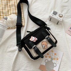 Käsilaukut Crossbody Nainen Söpö Tyttö Canvas Opiskelija Korean Versio Yksi olkapää Pieni Neliömäinen Laukku Monitoiminen All-match hinta ja tiedot | Naisten käsilaukut | hobbyhall.fi