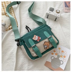 Käsilaukut Crossbody Nainen Söpö Tyttö Canvas Opiskelija Korean Versio Yksi olkapää Pieni Neliömäinen Laukku Monitoiminen All-match hinta ja tiedot | Naisten käsilaukut | hobbyhall.fi