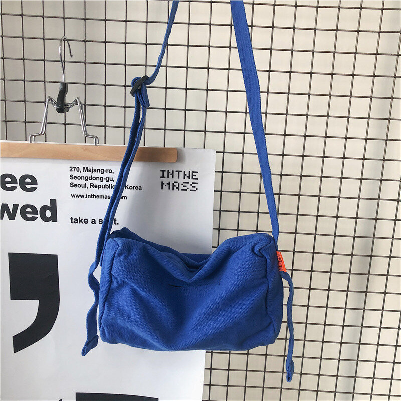 Käsilaukut Naisten High Street Kierrätetty puuvillakangas Mini pienikokoinen sivureppu olkalaukku Opiskelijan puhelintasku Kleininsininen Crossbody-laukku hinta ja tiedot | Naisten käsilaukut | hobbyhall.fi