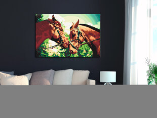 DIY kangas maalaus - Two Horses hinta ja tiedot | Artgeist Lapset | hobbyhall.fi