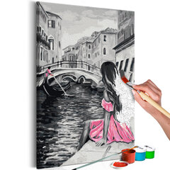 DIY kangas maalaus - Venice (A Girl In A Pink Dress) hinta ja tiedot | Maalaa numeroiden mukaan | hobbyhall.fi