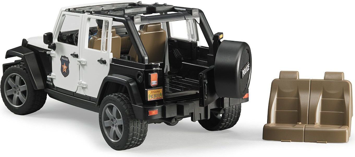 Jeep Wrangler Rubicon poliisiajoneuvo hahmoilla hinta ja tiedot | Poikien lelut | hobbyhall.fi