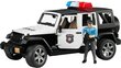 Jeep Wrangler Rubicon poliisiajoneuvo hahmoilla hinta ja tiedot | Poikien lelut | hobbyhall.fi