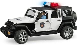 Jeep Wrangler Rubicon poliisiajoneuvo hahmoilla hinta ja tiedot | Bruder Lapset | hobbyhall.fi