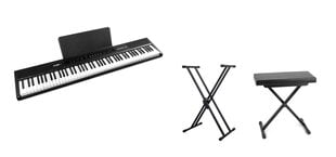 RhapsodyDP88 Digital Piano 88 Koskettimet jalustalla ja penkillä hinta ja tiedot | Kosketinsoittimet | hobbyhall.fi