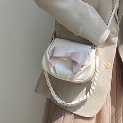 Käsilaukut Elegantti Pehmeä Bolso Mujer Korean Tyyli Kiinteä Bow Solmu Crossbody Laukut Vintage Tiivis Naisten Laukku Trend Sac A Main Femme hinta ja tiedot | Naisten käsilaukut | hobbyhall.fi