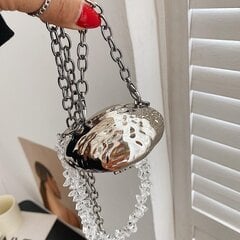 Käsilaukut Mini Naiset Metal Shell Laukku Crossbody Laukku Naisten Helmillä Ketju Laukut Juhla Huulipuna/avaimet Bolsa Evening Rinta vyötäröpakkaus hinta ja tiedot | Naisten käsilaukut | hobbyhall.fi