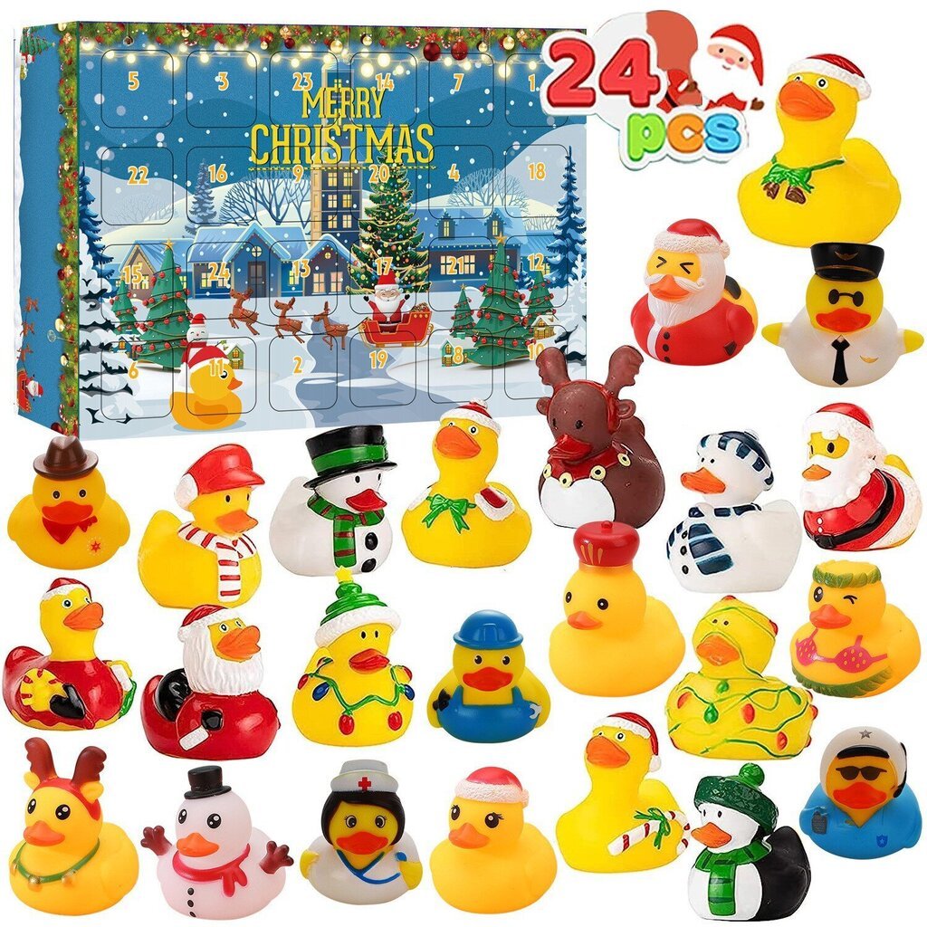 Rubber Duck Advent Calendar hinta ja tiedot | Joulukoristeet | hobbyhall.fi