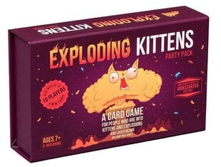 Exploding Kittens Party Pack -korttipeli - Hauska peli perhepeliiltaan - Hauska korttipeli aikuisille, teini-ikäisille ja lapsille (7+) hinta ja tiedot | Hauskat juhlapelit ja -tuotteet | hobbyhall.fi