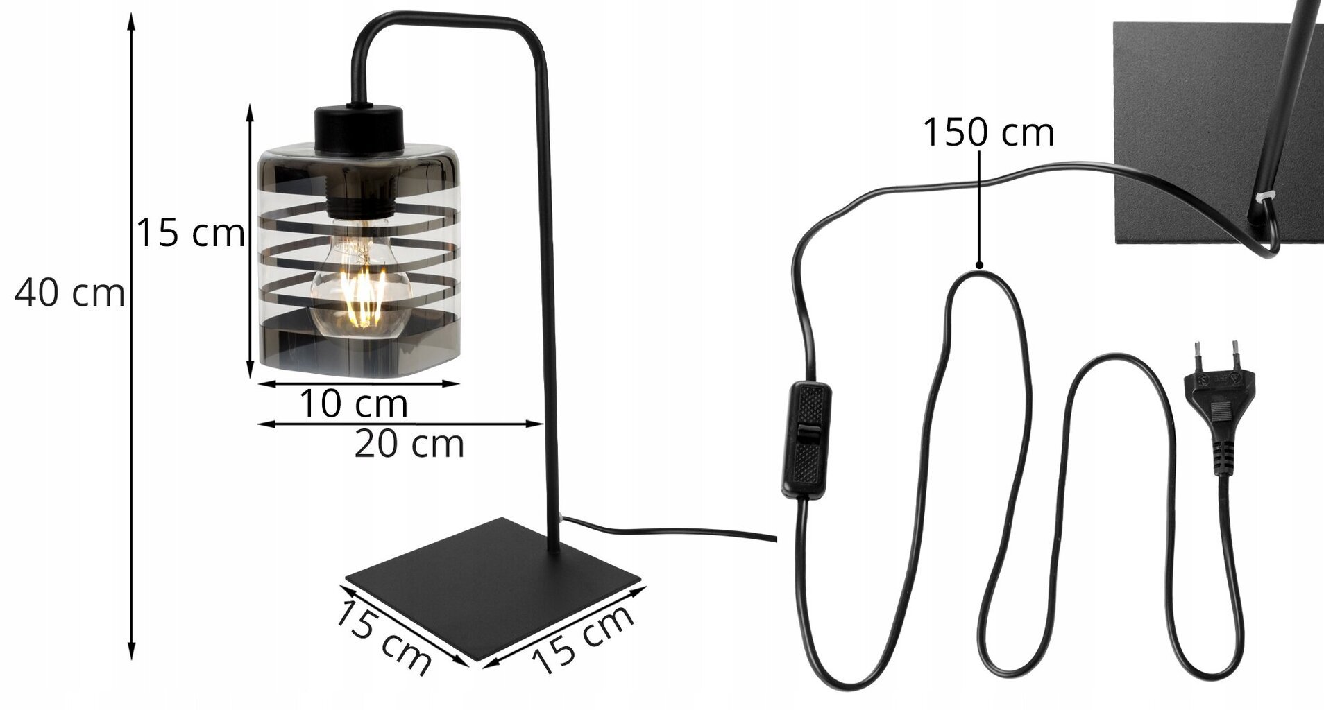 LightHome pöytälevy Helix hinta ja tiedot | Lattiavalaisimet | hobbyhall.fi