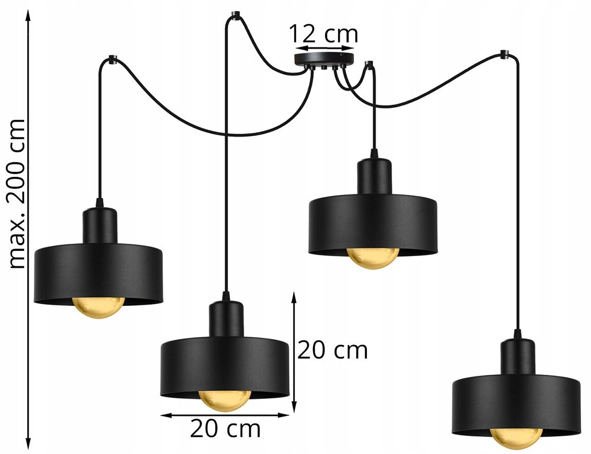 LightHome riippuvalaisin Spider Barcelona hinta ja tiedot | Riippuvalaisimet | hobbyhall.fi