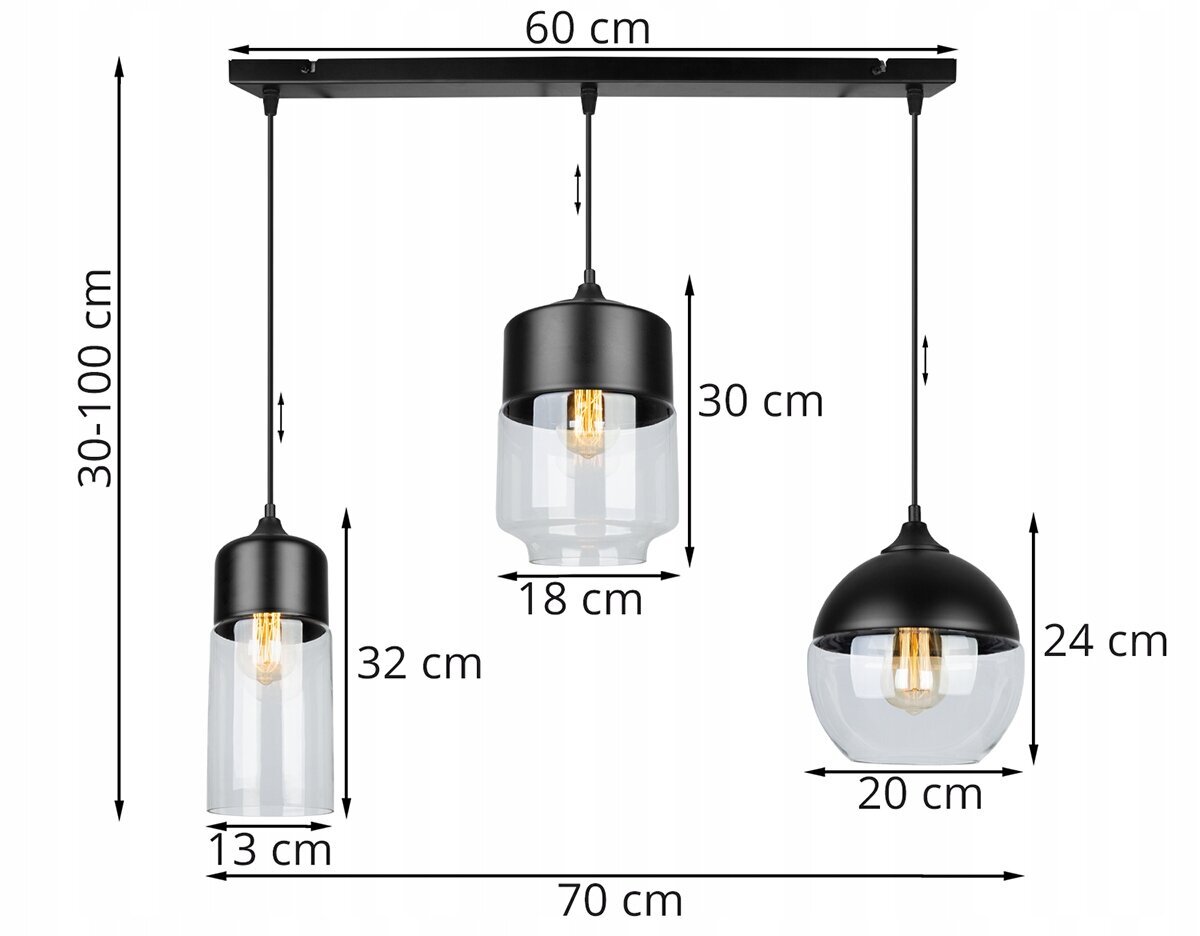 LightHome riipus Oslo hinta ja tiedot | Riippuvalaisimet | hobbyhall.fi