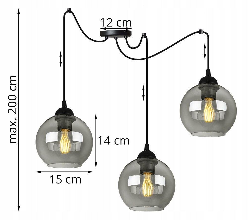 LightHome riipus Spider Haga Spider Haga hinta ja tiedot | Riippuvalaisimet | hobbyhall.fi