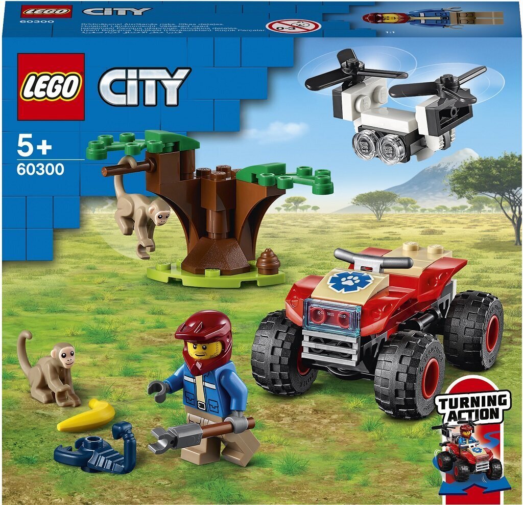 60300 LEGO® City Stunt Forest Rescue ATV hinta ja tiedot | LEGOT ja rakennuslelut | hobbyhall.fi