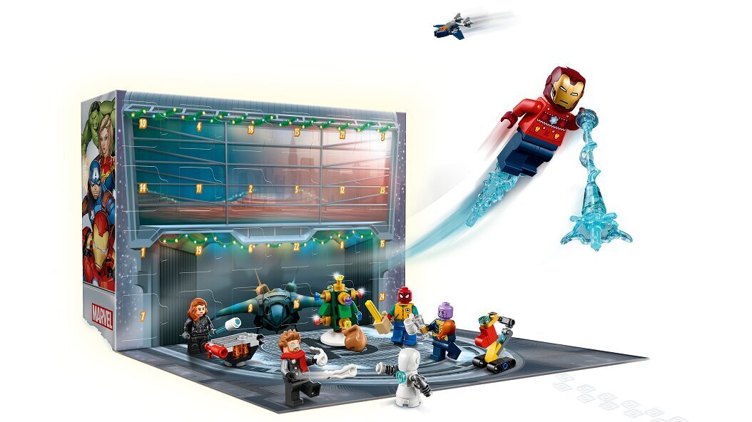 76196 LEGO® Avengers Joulukalenteri hinta ja tiedot | LEGOT ja rakennuslelut | hobbyhall.fi