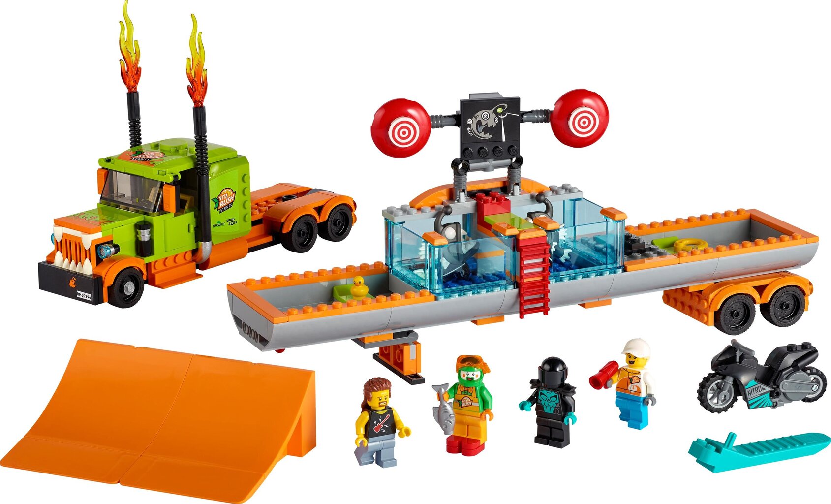 60294 LEGO® City Stunttishow’n rekka-auto hinta ja tiedot | LEGOT ja rakennuslelut | hobbyhall.fi