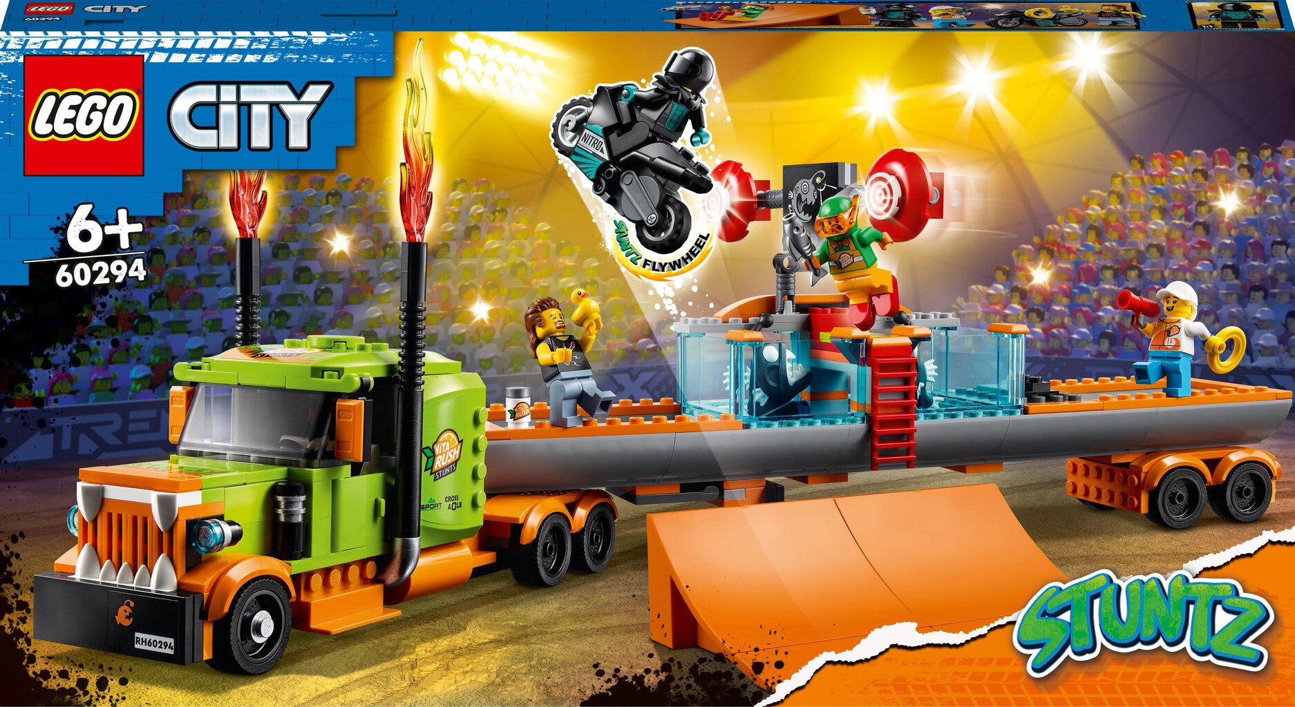 60294 LEGO® City Stunttishow’n rekka-auto hinta ja tiedot | LEGOT ja rakennuslelut | hobbyhall.fi