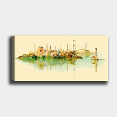 Sisustustaulu Kaupunki, 50x120 cm hinta ja tiedot | Taulut | hobbyhall.fi