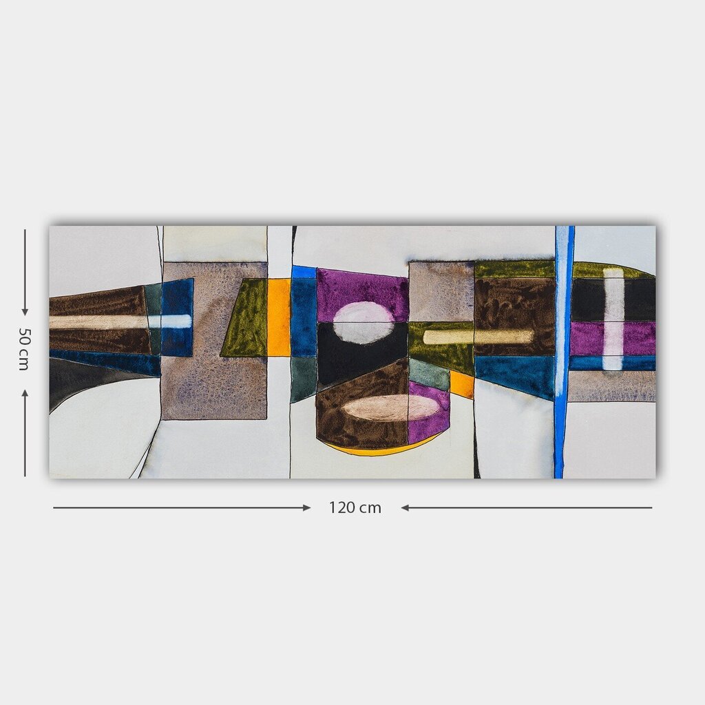 Taulu kankaalla Abstraktio, 50x120 cm hinta ja tiedot | Taulut | hobbyhall.fi