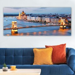 Sisustustaulu Kaupunki, 50x120 cm hinta ja tiedot | Taulut | hobbyhall.fi