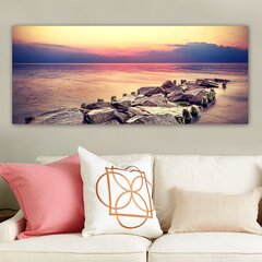 Taulu kankaalla Meri, 50x120 cm hinta ja tiedot | Taulut | hobbyhall.fi