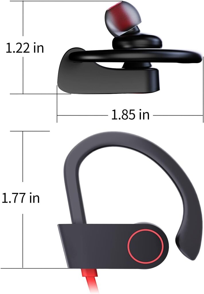 Bluetooth-kuulokkeet langattomat kuulokkeet Bluetooth 5.3 juoksukuulokkeet IPX7 vedenpitävät kuulokkeet 16 tunnin toistoajalla stereoäänieristyskuulokkeet kuntosalille hinta ja tiedot | Kuulokkeet | hobbyhall.fi