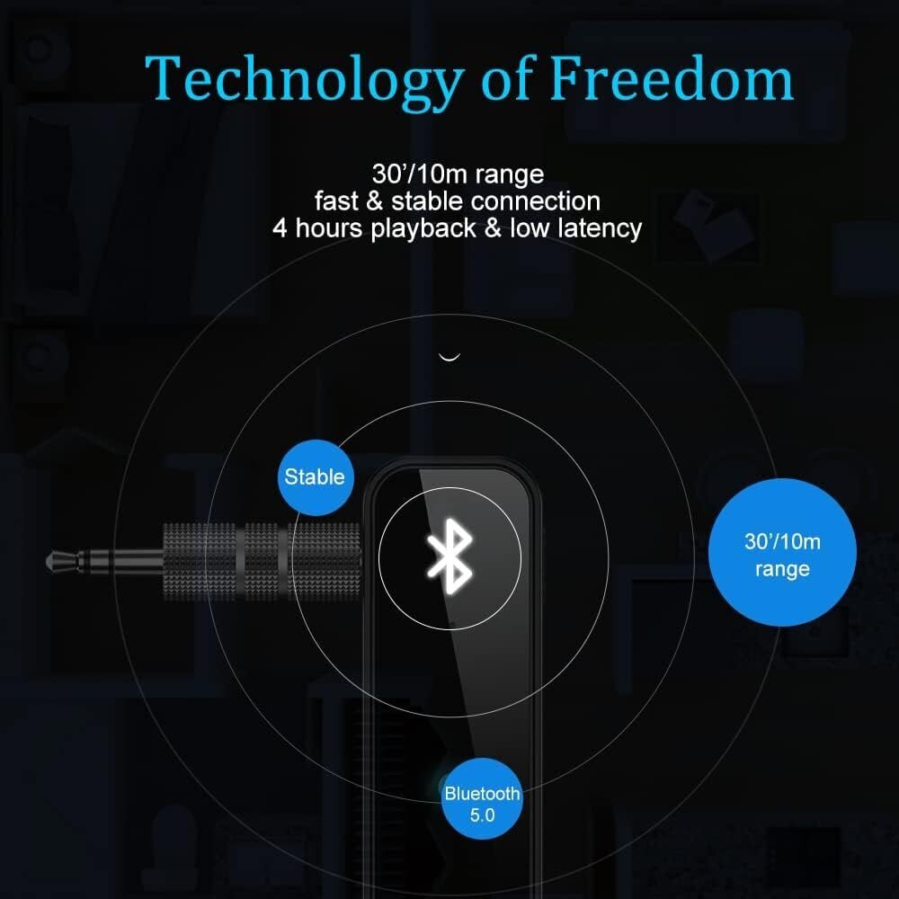 Bluetooth-lähettimen vastaanottimen langaton sovitin: 3,5 mm: n aux-liittimen stereoäänitulo - TV: lle auton kuulokkeiden kaiuttimet iPhone PC hinta ja tiedot | TV-virittimet | hobbyhall.fi