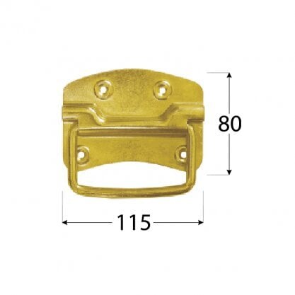 US 115 Rintakahva 110×80 mm hinta ja tiedot | Kahvat huonekaluihin | hobbyhall.fi