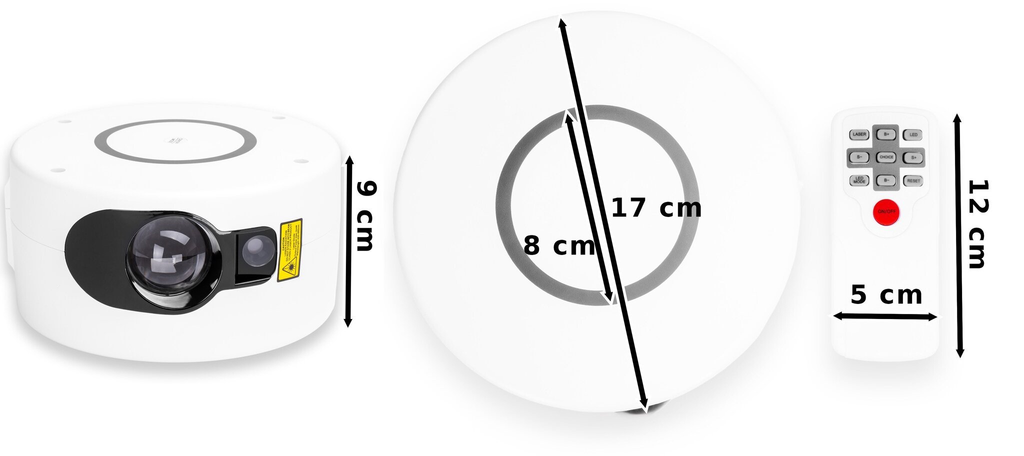 Yölamppu projektori Spiral valkoinen hinta ja tiedot | Projektorit | hobbyhall.fi