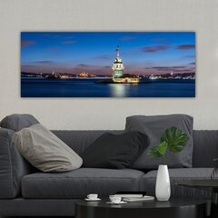 Kuva kankaalle Yökaupunki, 30x80 cm. hinta ja tiedot | Taulut | hobbyhall.fi