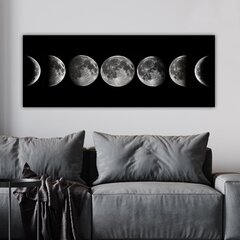 Kuva kankaalle Kuu, 30x80 cm hinta ja tiedot | Taulut | hobbyhall.fi