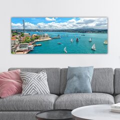 Kuva kankaalle Yökaupunki, 30x80 cm. hinta ja tiedot | Taulut | hobbyhall.fi