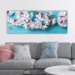 Kuva kankaalle Kukat, 30x80 cm hinta ja tiedot | Taulut | hobbyhall.fi