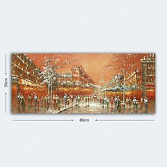 Taulu kankaalle Paris, 30x80 cm hinta ja tiedot | Taulut | hobbyhall.fi