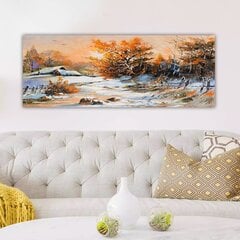 Taulu kankaalle Talvi, 30x80 cm hinta ja tiedot | Taulut | hobbyhall.fi