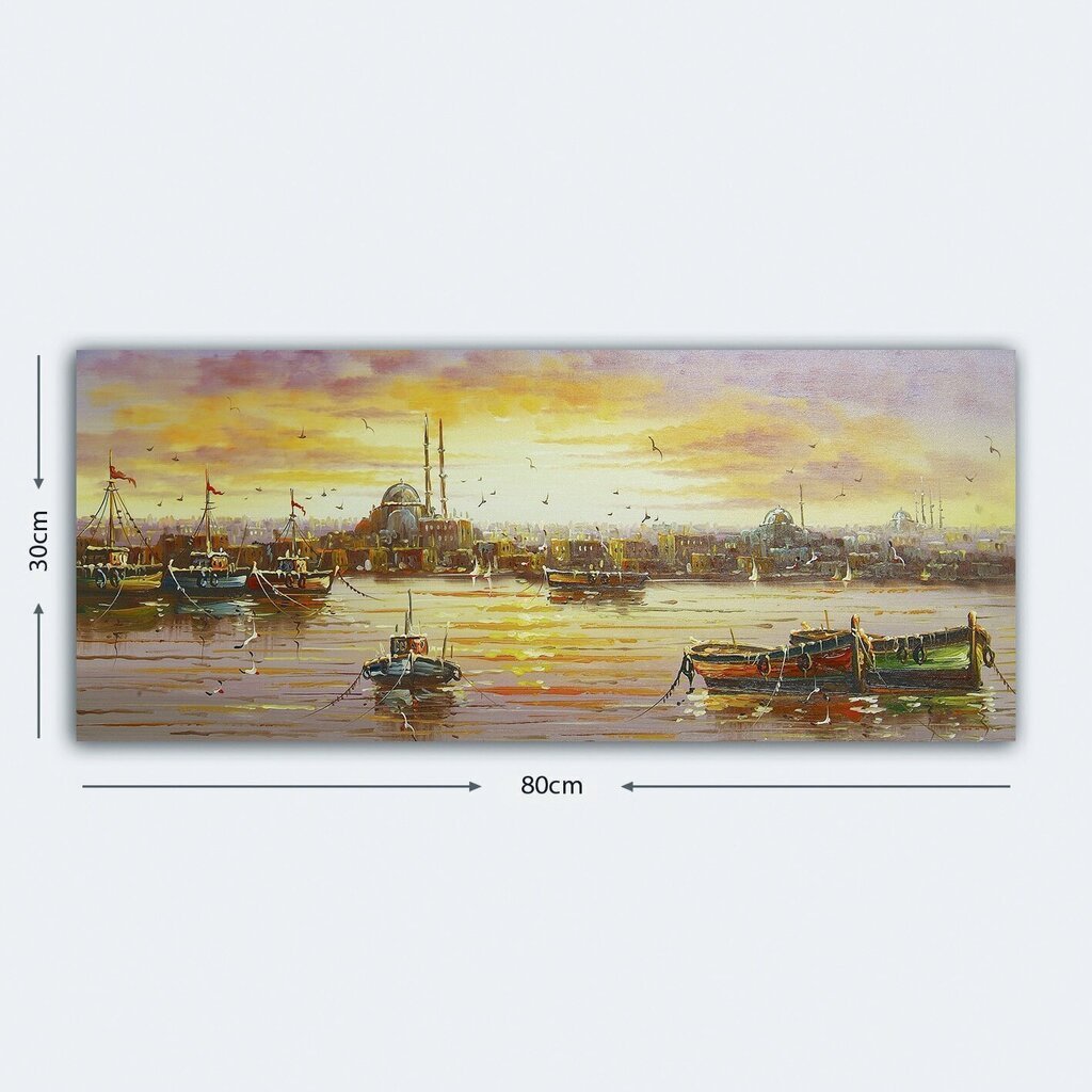 Taulu Laiva, 30x80 cm hinta ja tiedot | Taulut | hobbyhall.fi