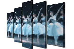 Ballerinat-sisustustaulu, 5-osaa hinta ja tiedot | Taulut | hobbyhall.fi