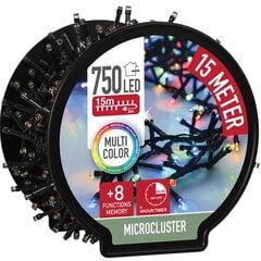 Led Garlianda Micro Cluster met Haspel 750 LED, 15m, monivärinen hinta ja tiedot | Juhlakoristeet | hobbyhall.fi