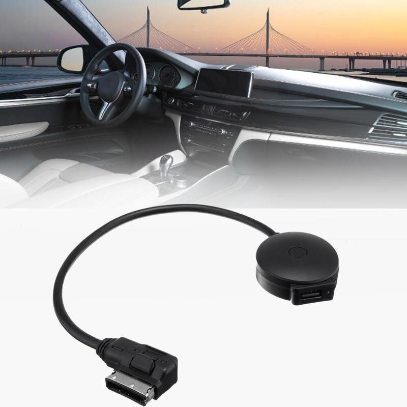 Auton AMI MDI Musiikkiliitäntä USB Bluetooth-sovitinkaapeli MP3-soitin Audi A3 A4 A5 A6 Q5 Q7:lle: AMI, VW:lle: MDI (2010-2014） hinta ja tiedot | USB-sovittimet äänentoistoon | hobbyhall.fi