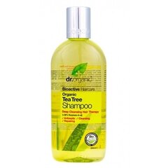 Dr. Organic -teepuushampoo, 265 ml hinta ja tiedot | Shampoot | hobbyhall.fi