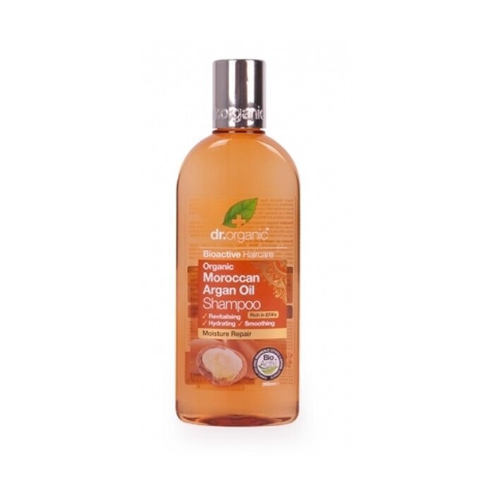 Dr. Organic -shampoo, sis. arganöljyä, 265 ml hinta ja tiedot | Shampoot | hobbyhall.fi