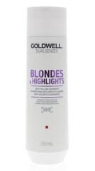 Vaalennetut hiusshampoo Goldwell Dualsenses Blondes and amp.HighLights Shampoo 250ml hinta ja tiedot | Goldwell Hajuvedet ja kosmetiikka | hobbyhall.fi