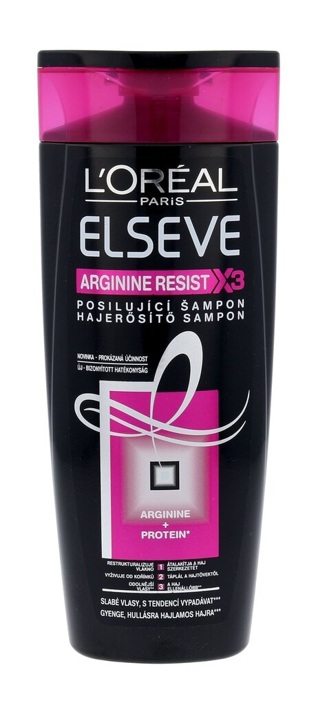 Shampoo L´Oreal Paris Elseve Arginine Resist X3, 250 ml hinta ja tiedot | Shampoot | hobbyhall.fi