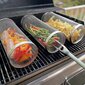 Grillausrulla BBQ Deal, hopeanvärinen. hinta ja tiedot | Grillitarvikkeet ja -välineet | hobbyhall.fi