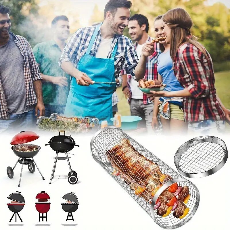 Grillausrulla BBQ Deal, hopeanvärinen. hinta ja tiedot | Grillitarvikkeet ja -välineet | hobbyhall.fi