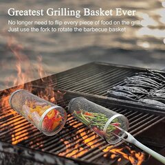 Grillausrulla BBQ Deal, hopeanvärinen. hinta ja tiedot | Grillitarvikkeet ja -välineet | hobbyhall.fi